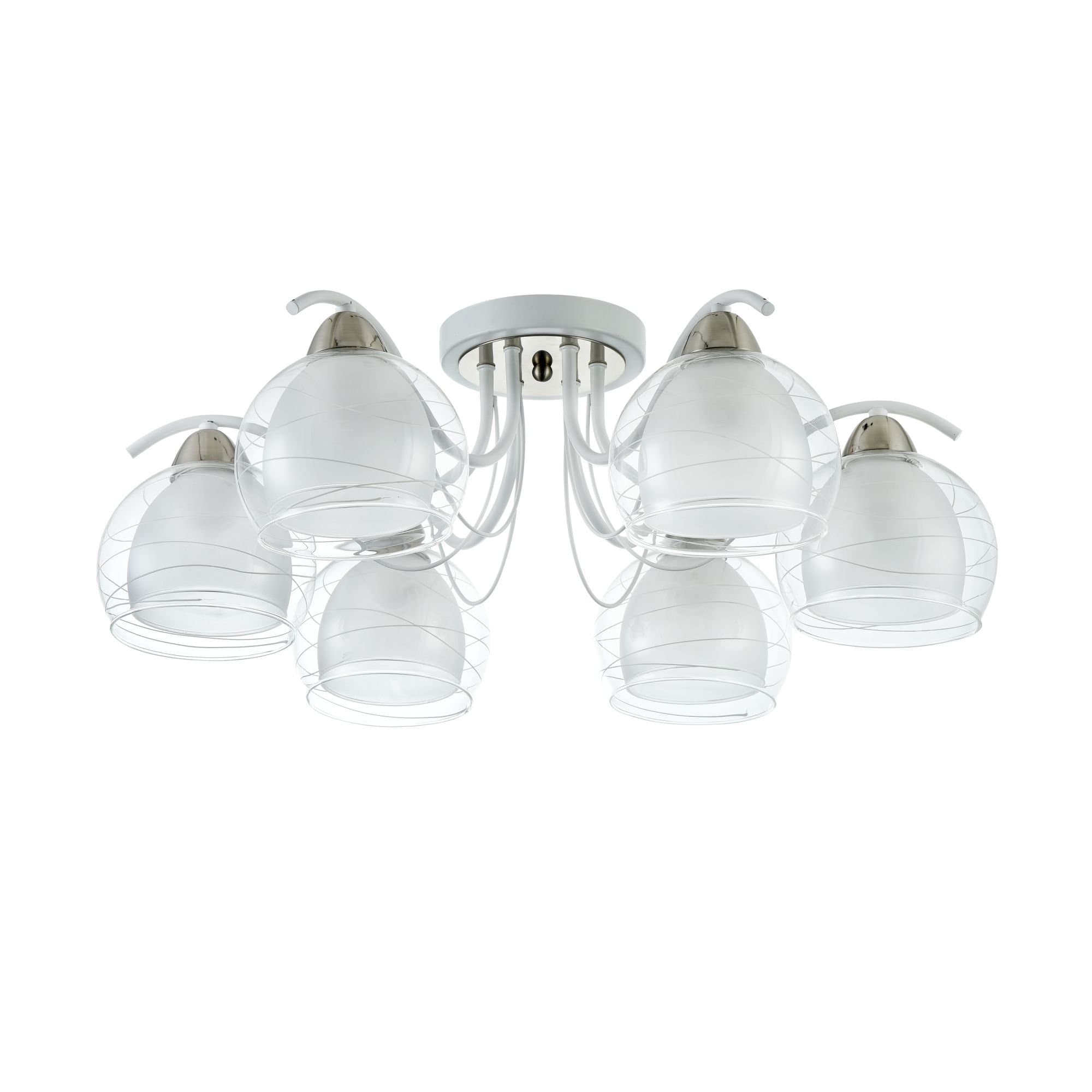Freya Modern Nikki Белый Потолочный светильник E14 60W FR5052-CL-06-W — миниатюра 7