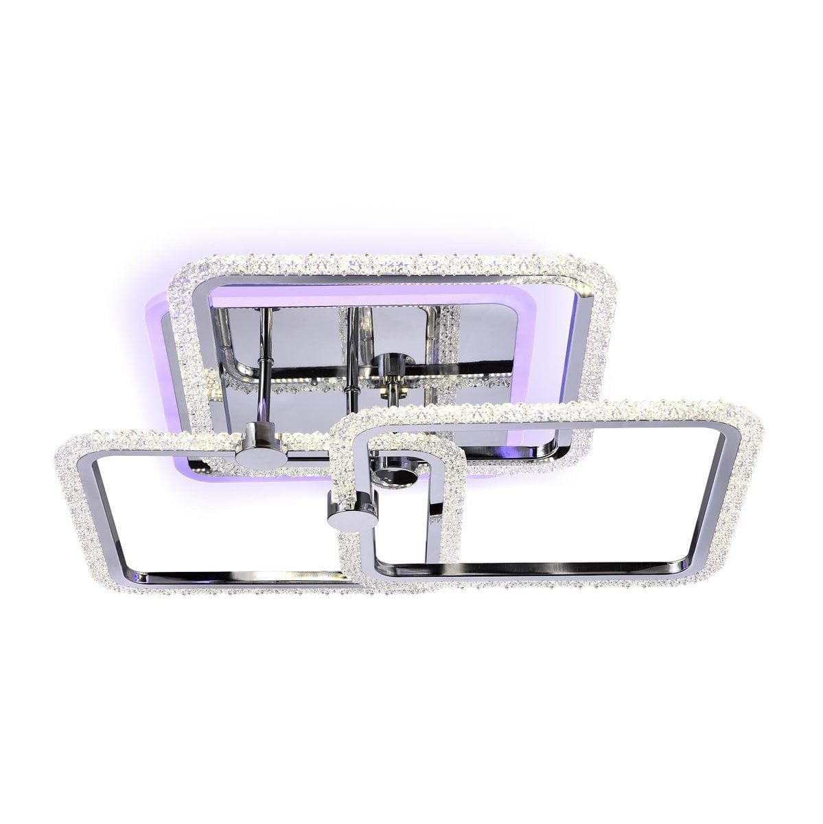 Ambrella Потолочный светодиодный светильник с пультом FA536/3 CH хром 118W 510*510*150 (ПДУ РАДИО 2.4G) — миниатюра 1