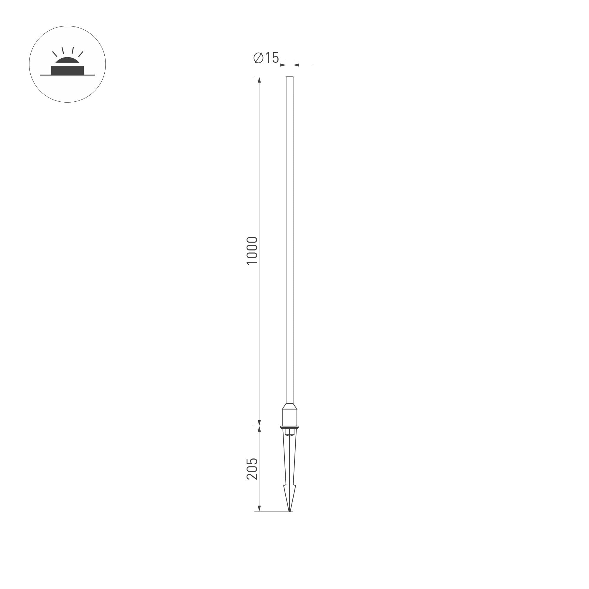 Arlight Светильник KT-CHAMPAGNE-L1000-3W Warm3000 (DG, 180 deg, 24V) (IP65 Металл, 3 года) 034167 — миниатюра 5