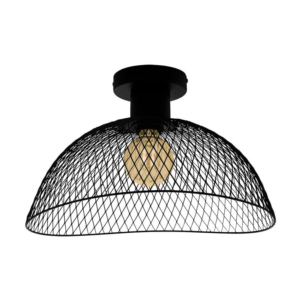 Eglo 43303 Потолочный светильник POMPEYA, 1X60W(E27), 450X440, H255, сталь, черный