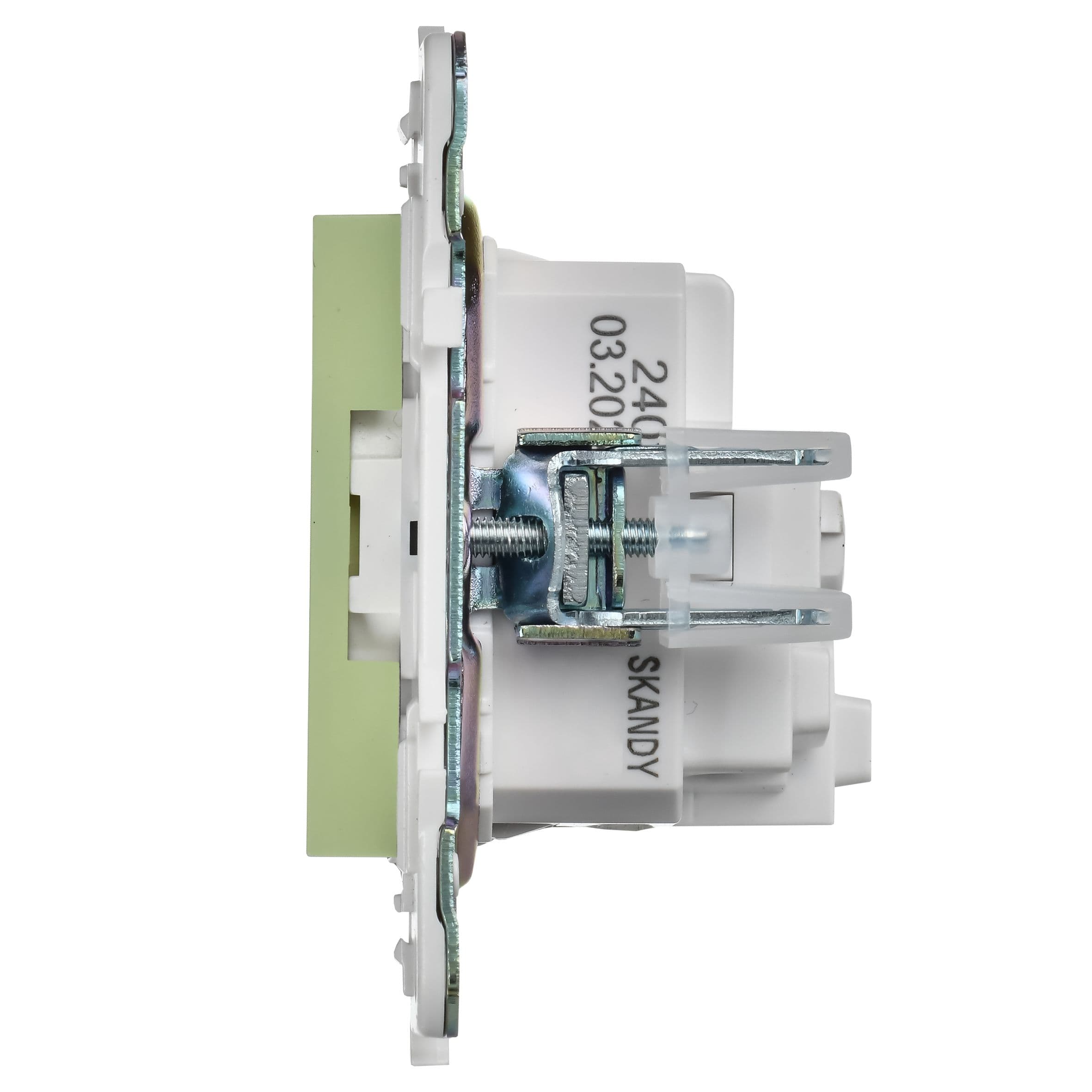 IEK SKANDY Мятный Розетка с/з с защитными шторками 16А SK-R04G — миниатюра 5