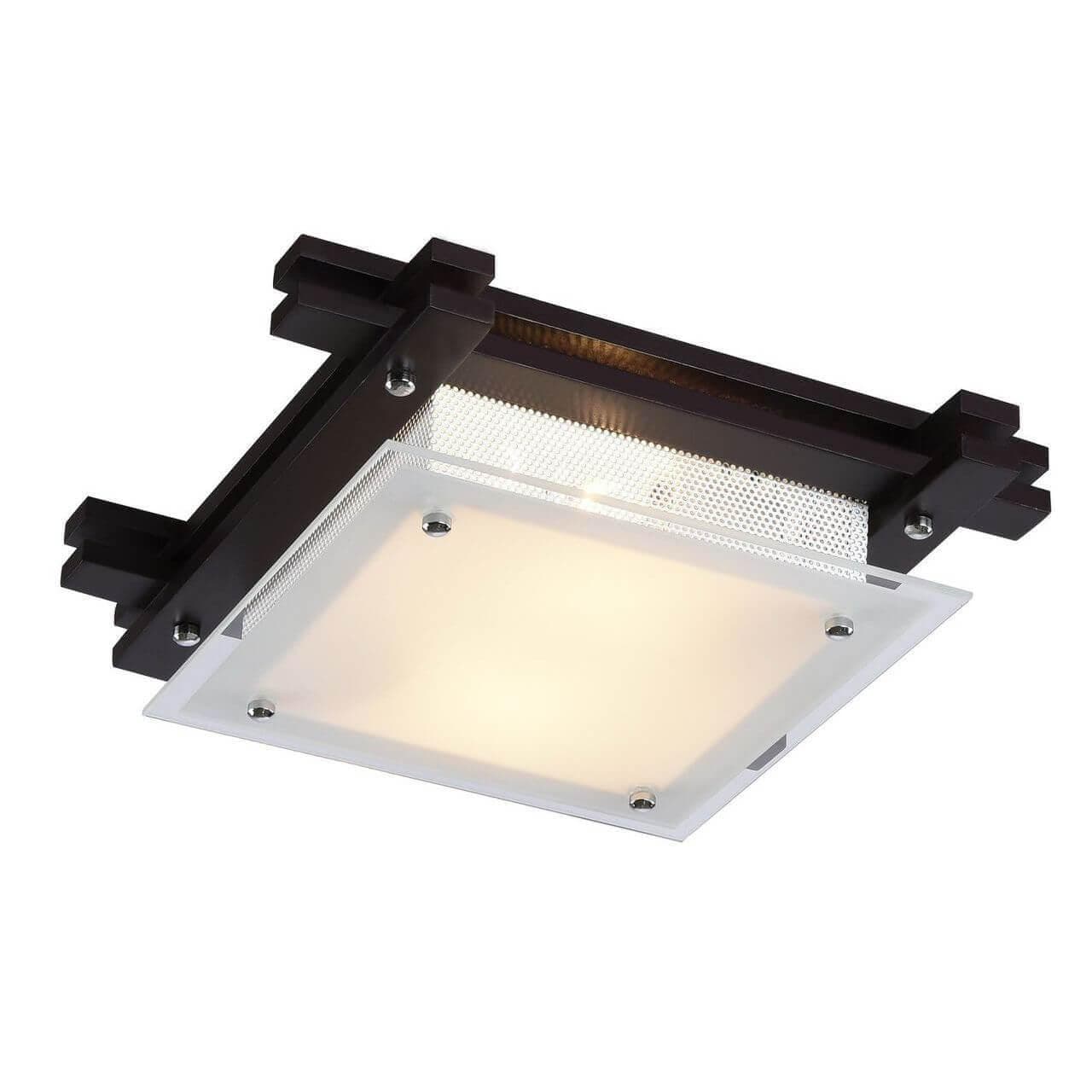 Arte Lamp Archimede Коричневый/Белый Светильник потолочный 2x60W 2xE27 A6462PL-2CK — миниатюра 2