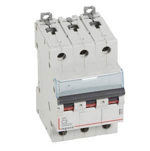 Legrand DX3 Автоматический выключатель 3P 3A (С) 10kA/16kA 409249 — миниатюра 2