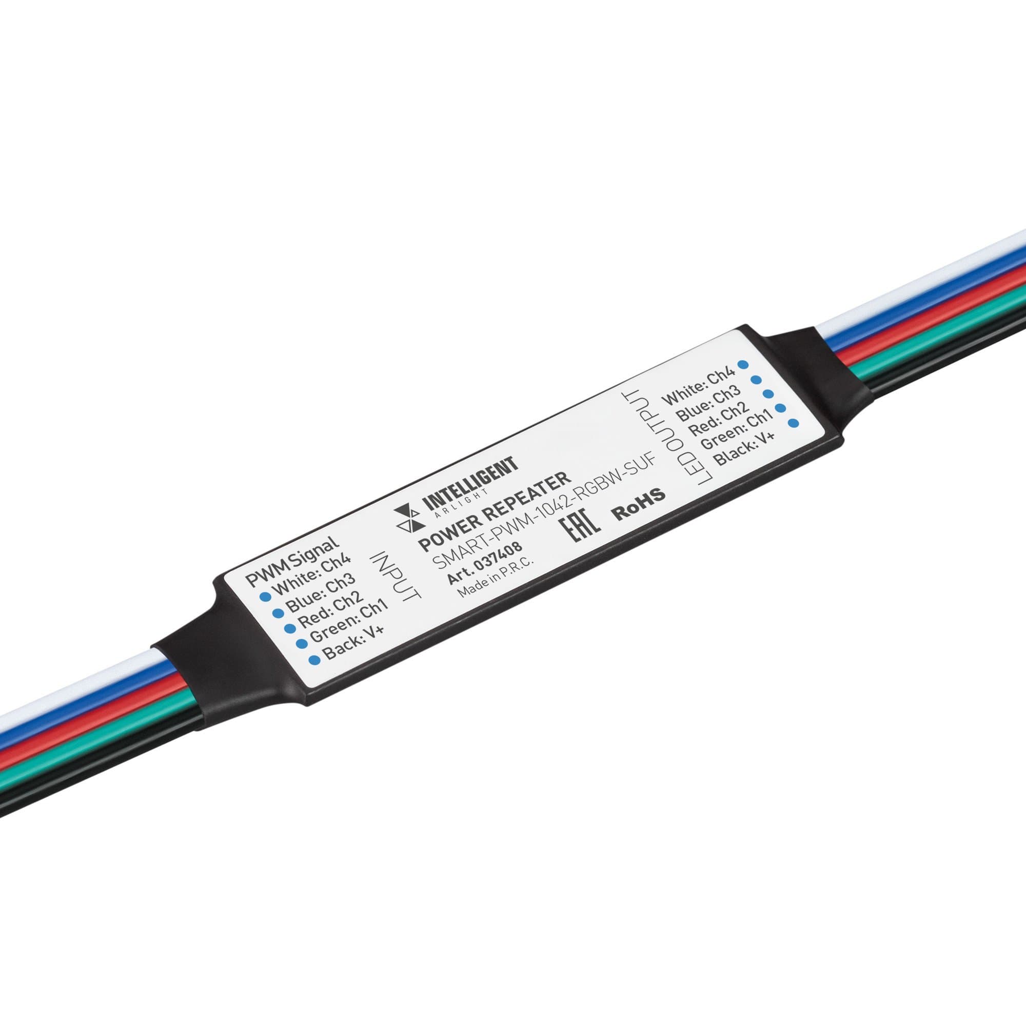 Arlight INTELLIGENT ARLIGHT Усилитель SMART-PWM-1042-RGBW-SUF (12-24V, 4x1A) (IARL, IP20 Пластик, 5 лет) 037408