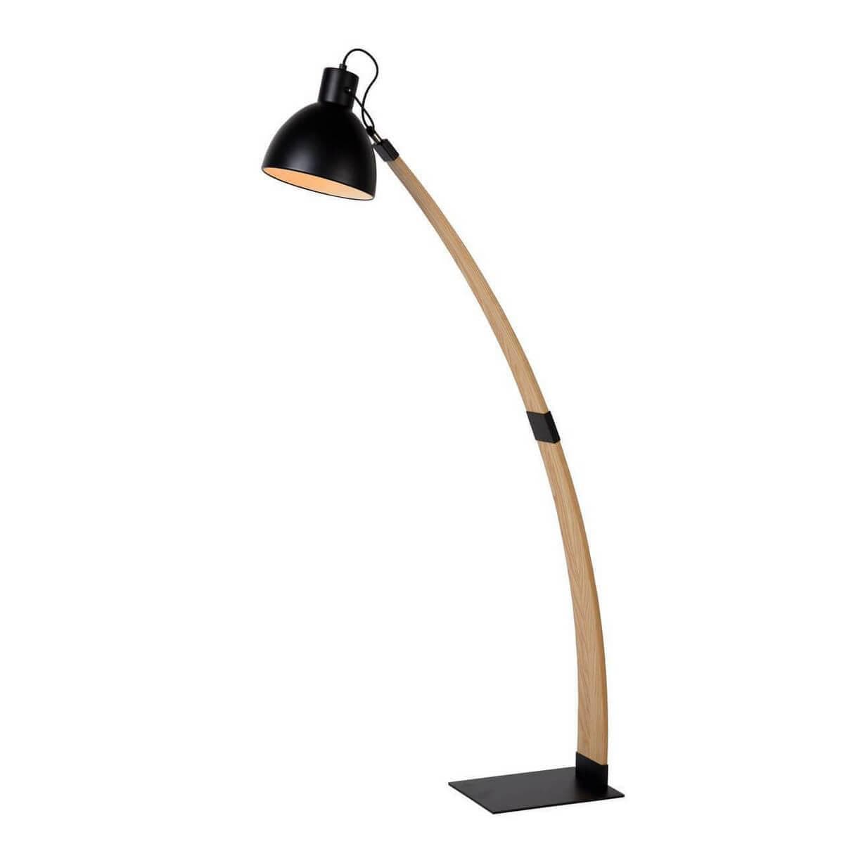 Lucide Curf Модерн Металл/дерево Торшер  E27 60W 03713/01/30 — миниатюра 1