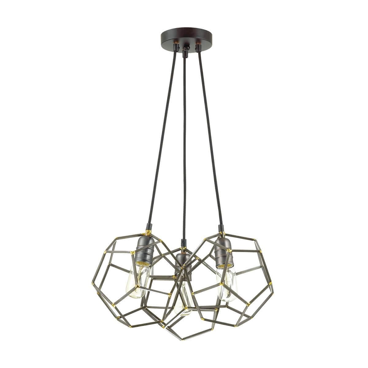 Lumion 3739/3 LN19 140 коричневый Люстра E27 3*60W 220V ERVIN — миниатюра 2