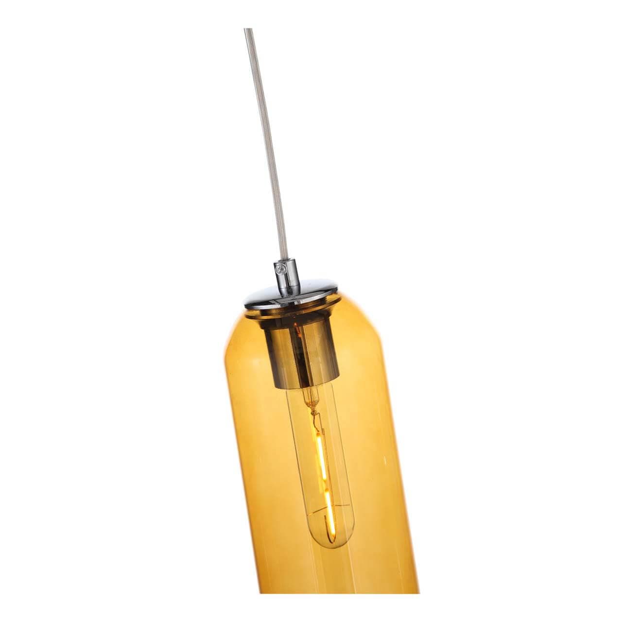 ST Luce Callana Хром/Янтарный Светильник подвесной  E27 1*60W SL1145.193.01 — миниатюра 4