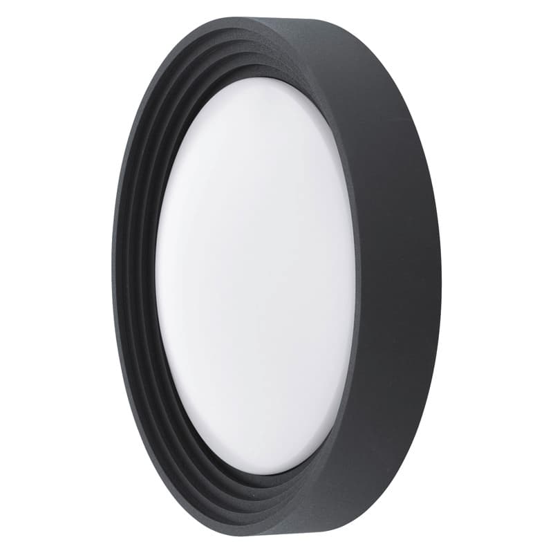 Eglo 94784 Уличный светодиодный светильник настенно-потол. ONTANEDA, 8,2W(LED), Ø 325, IP44, пластик, чер