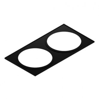 Technolight Рамка двойная под круглые 85 RAL 9005 черная 41007-BK