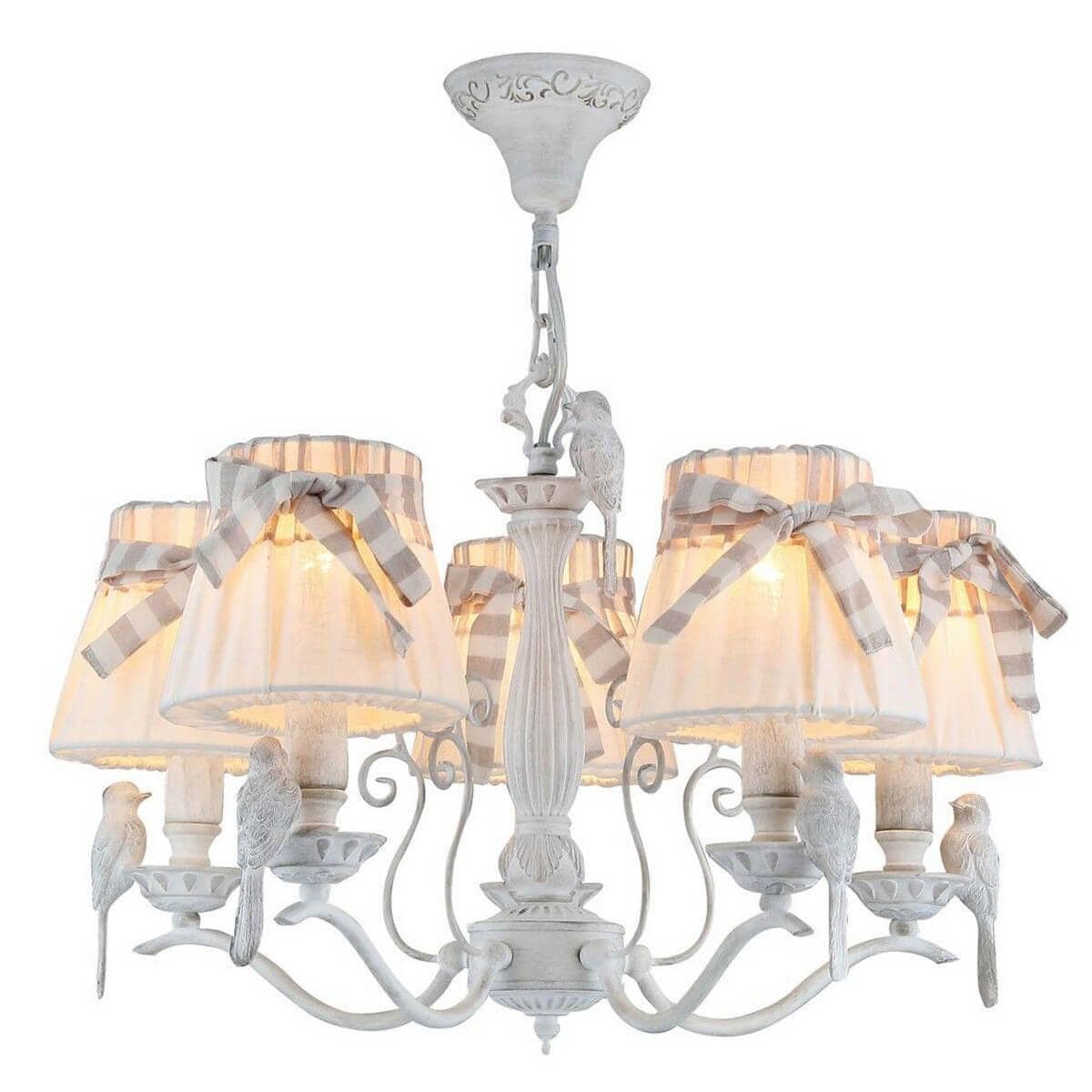 Maytoni Elegant Bird Белый Антик Люстра 5xE14 40W ARM013-05-W