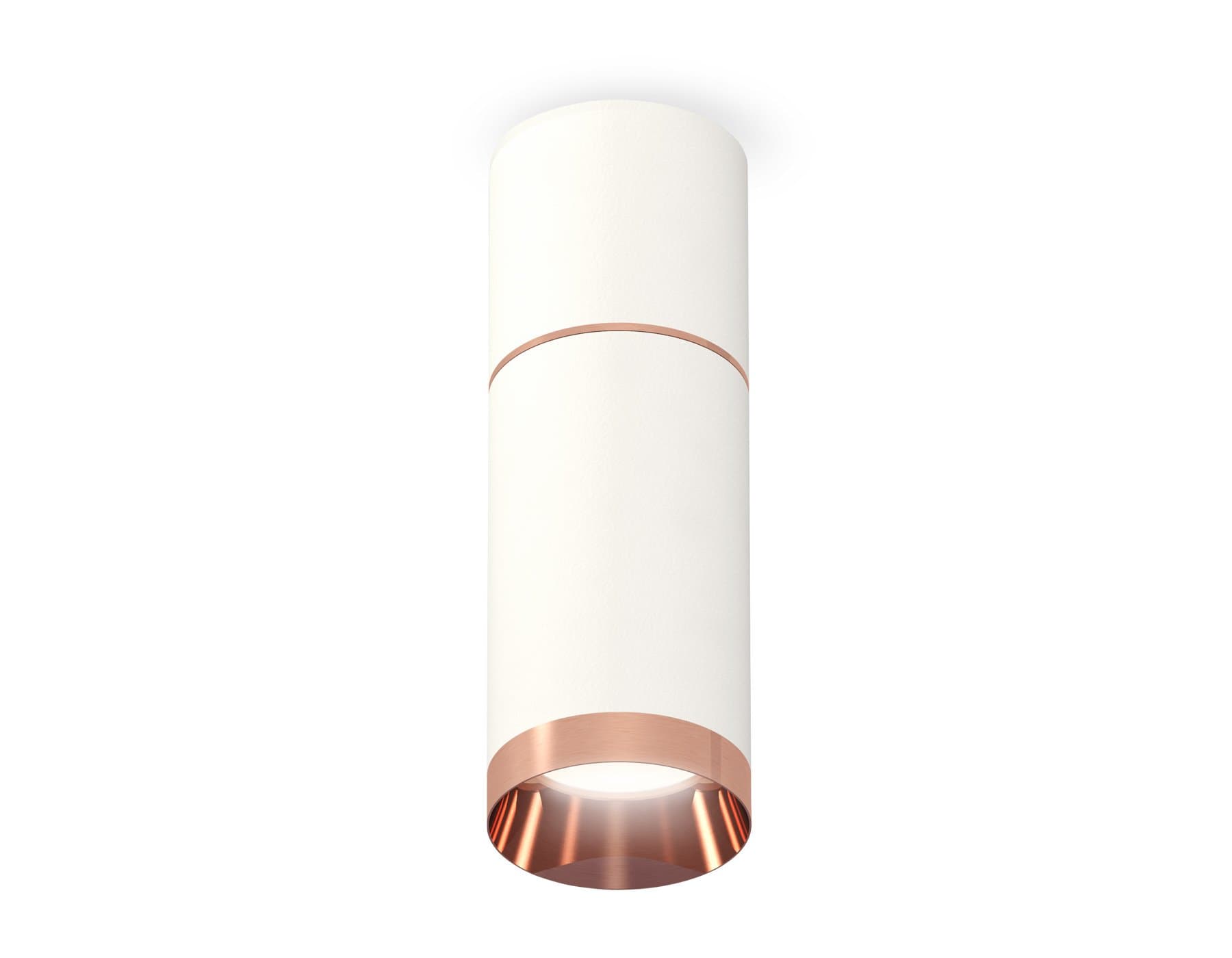 Ambrella Комплект накладного светильника XS6322063 SWH/PPG белый песок/золото розовое полированное MR16 GU5.3 (C6301, A2063, C6322, N6135) — миниатюра 1
