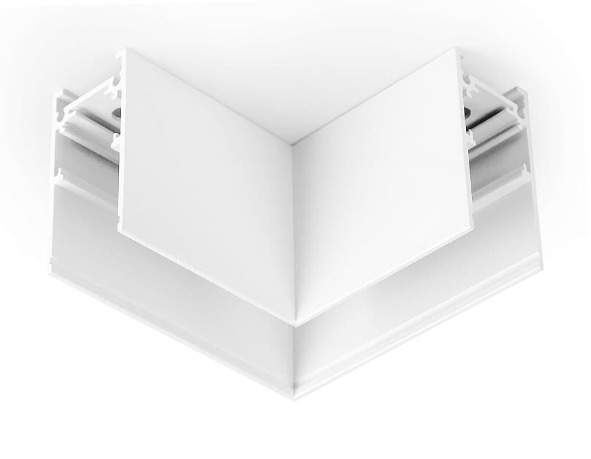 Ambrella Коннектор угловой для накладного шинопровода Magnetic GL3369 WH белый 85*85*H53.7