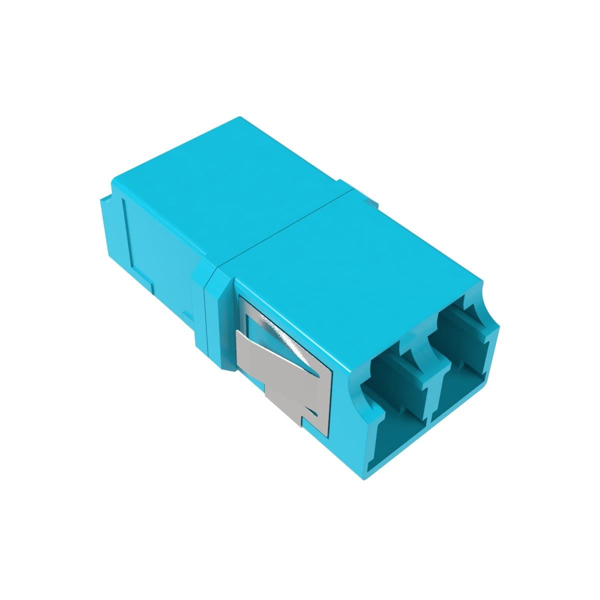 DKC Адаптер LC/UPC-Duplex TOP, Senior/Senior, SC-footprint, ОМ3, бирюзовый