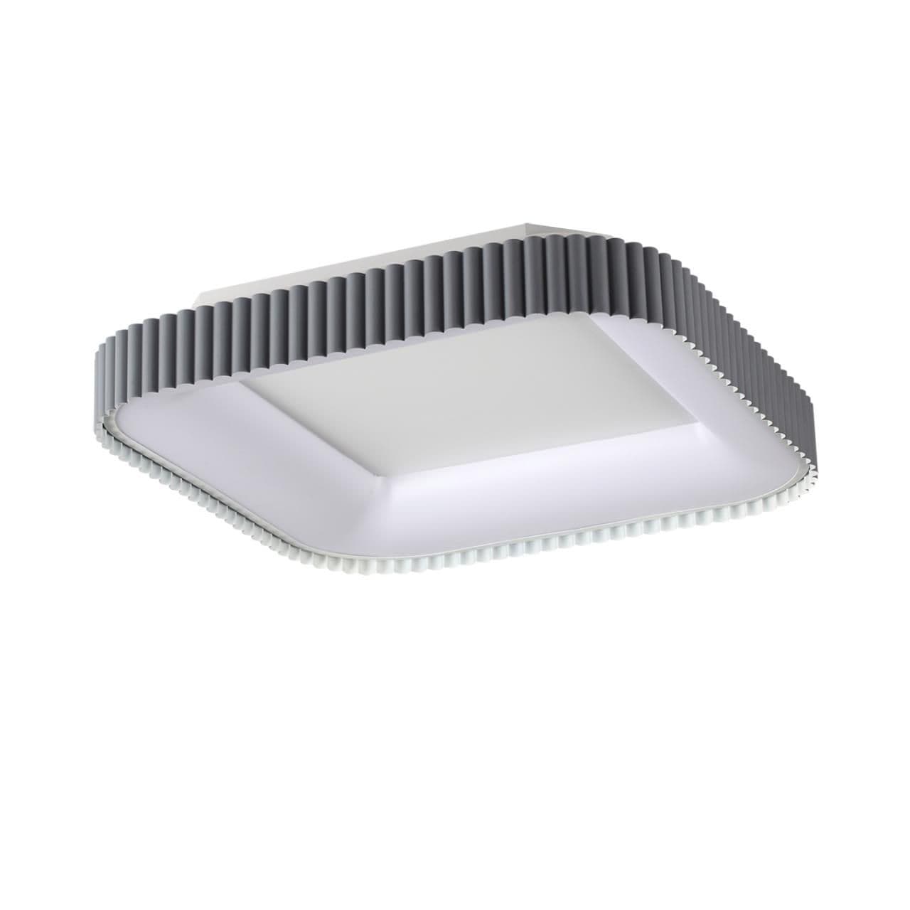 Sonex 7769/56L AVRA LED SN Светильник металл/белый/серый LED 56Вт+14Вт 3000-6000K 500х500 IP43 пульт ДУ+подсветка SHARMEL