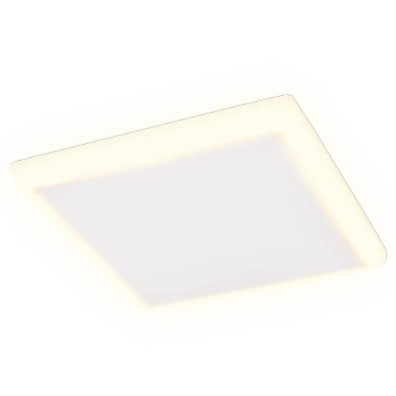 Ambrella Встраиваемый cветодиодный светильник с подсветкой DCR337 24W+6W 6400K/3000K 85-265V 230*230*32 — миниатюра 2