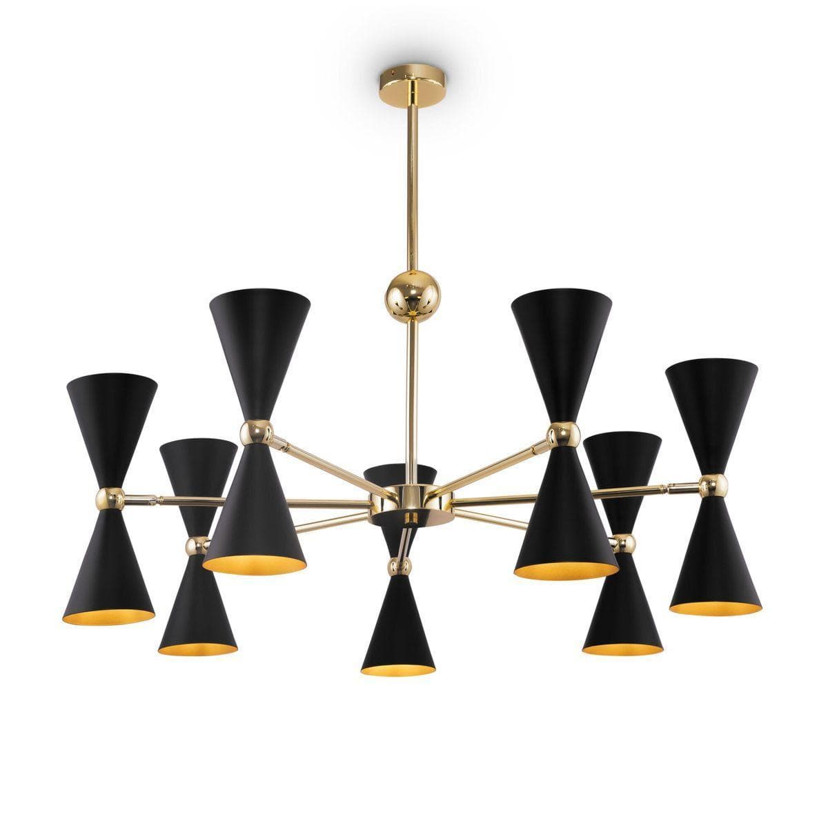 Maytoni Modern Черный с Золотом Светильник подвесной MOD108PL-14GB — миниатюра 1