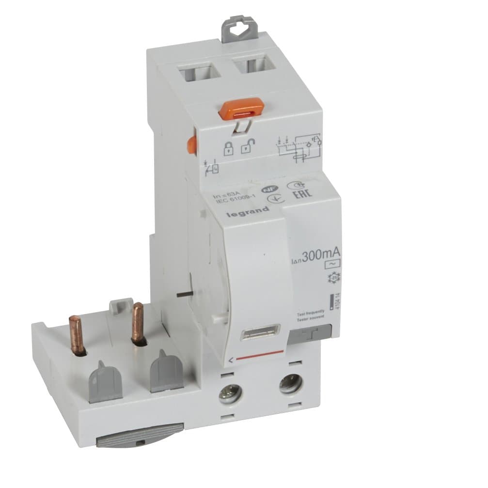 Legrand DX3 Дифференциальный блок 300 мА 2P 230В 63А 2 мод (AC) 410414 — миниатюра 1