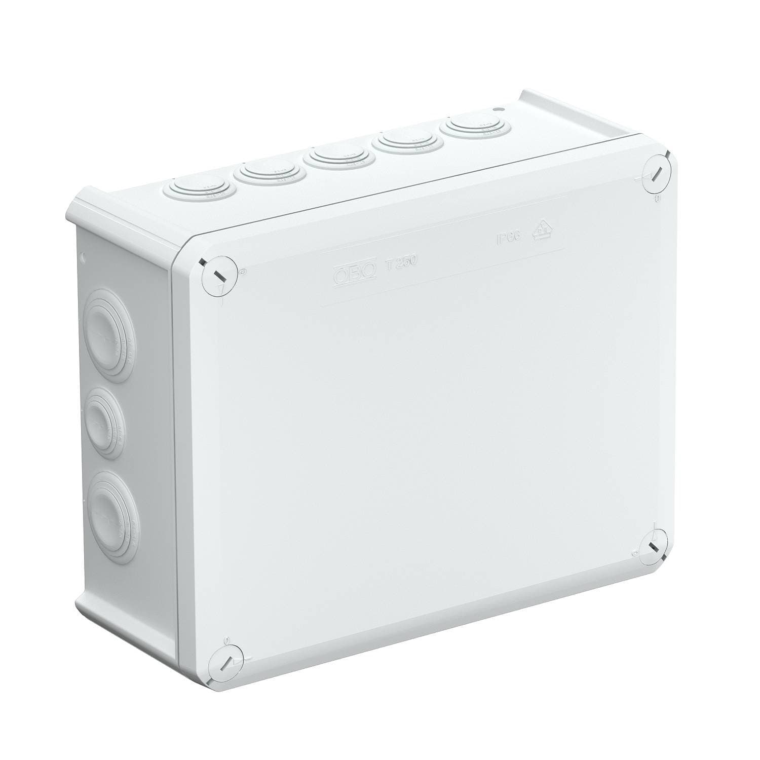 OBO Bettermann Распределительная коробка T250, влагозащищенная, IP 66, 240x190x95 мм 2007109