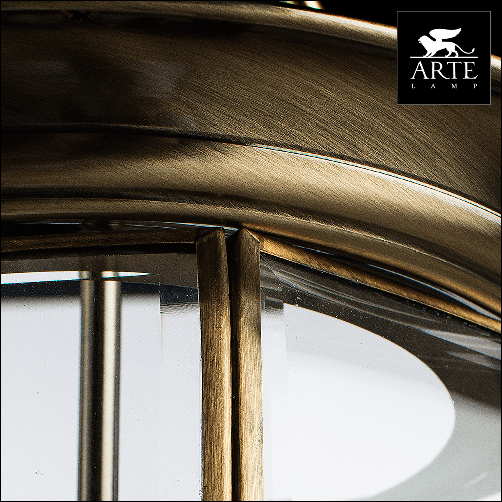 Arte Lamp Rimini Бронза/Прозрачный Светильник подвесной 60W E14 A6509SP-3AB — миниатюра 3