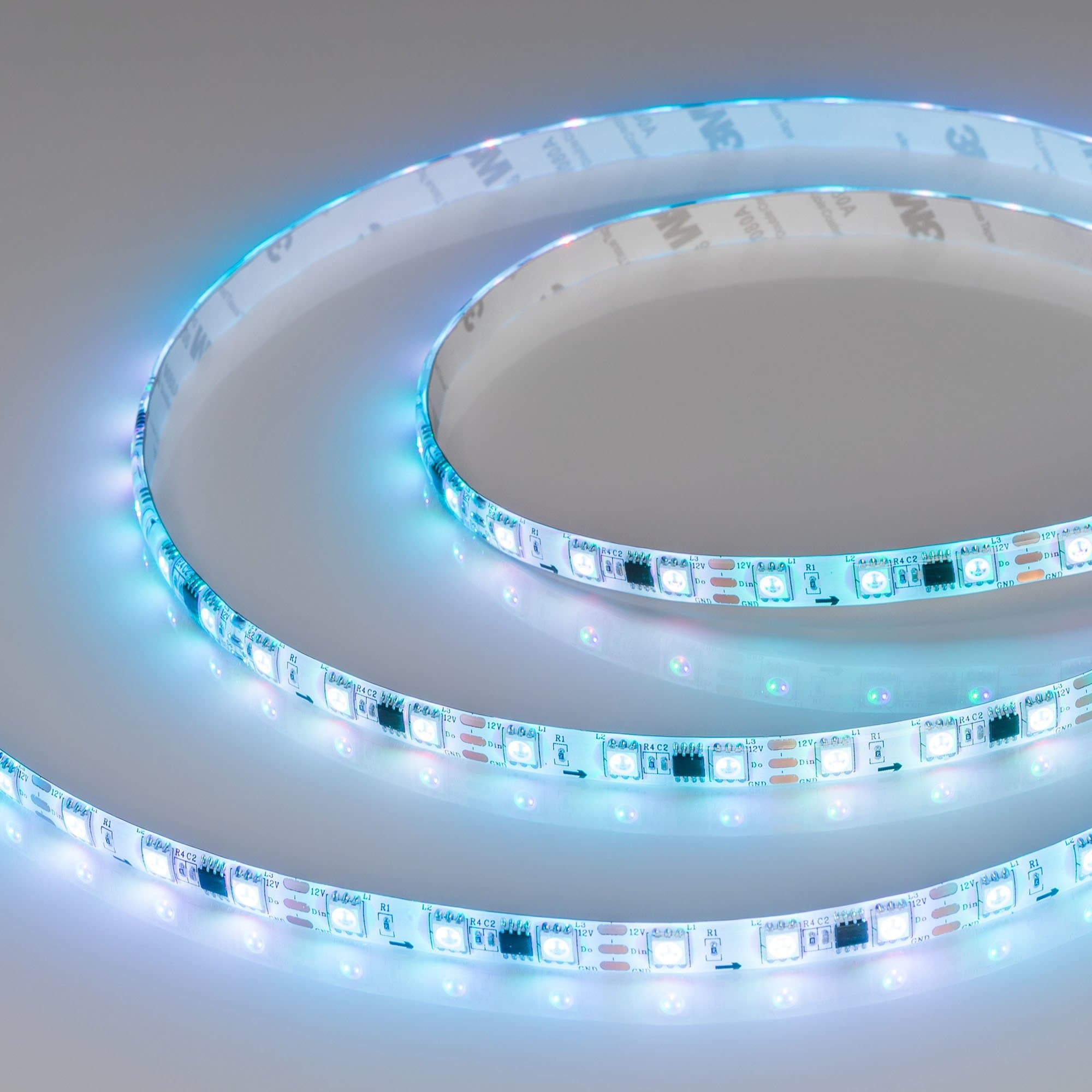 Arlight Лента герметичная SPI-SE-B60-10mm 12V RGB-PX3 (14.4 W/m, IP65, 5060, 5m) (Закрытый, IP65) 026366(2) — миниатюра 2