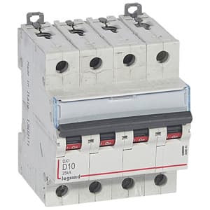 Legrand DX3 Автоматический выключатель 4P 10A (D) 25кА 409845 — миниатюра 2