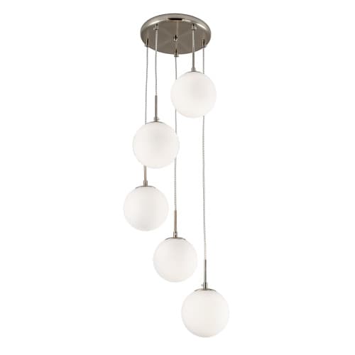 CITILUX CL102054 Томми Хром Матовый+ Белый Светильник Подвес