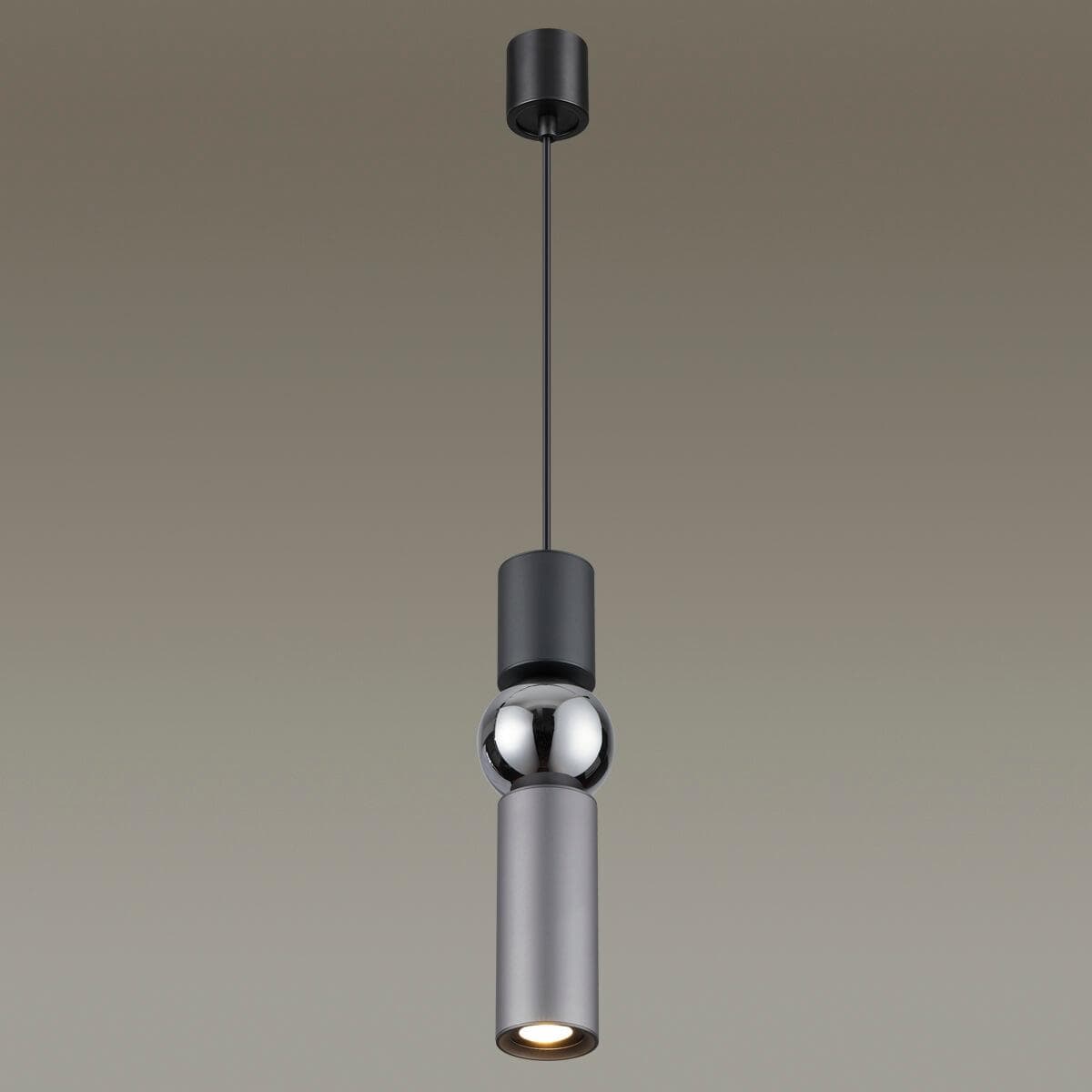 Odeon Light 4070/5L ODL19 16 серый/хром Подвес GU10 1*5W SAKRA — миниатюра 2
