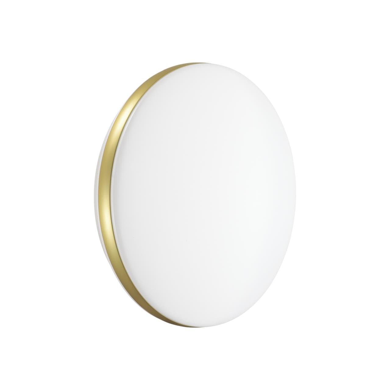 Sonex 7626/CL PALE SN 037 Светильник пластик/белый/золотистый LED 30Вт без ДУ 4000К D340 IP43 RINGO