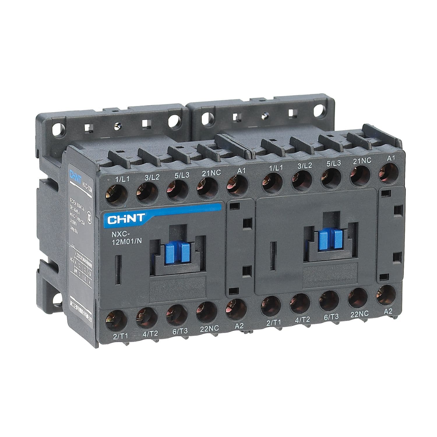 CHINT Контактор NXC-06M10/N реверс. 06А 220АС 1НО 50/60Гц