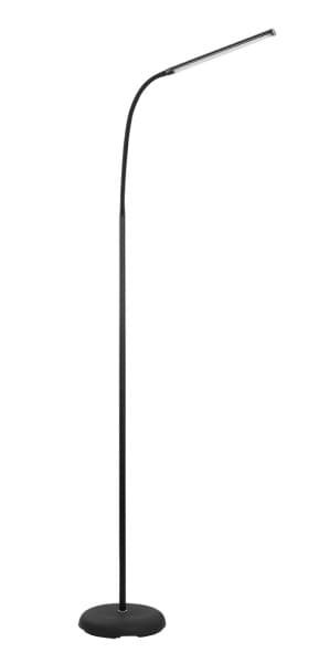 Eglo 96439 Светодиодный торшер LAROA с сенсорным диммиром, 4,5W(LED), H1300, L535, пластик, черный — миниатюра 1