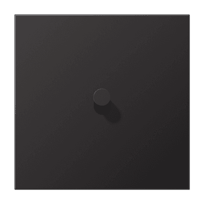 JUNG LS1912 Dark Центральная плата, 1 пост, 1 тумблер, конус; метал. исполнение AL12-0DK01