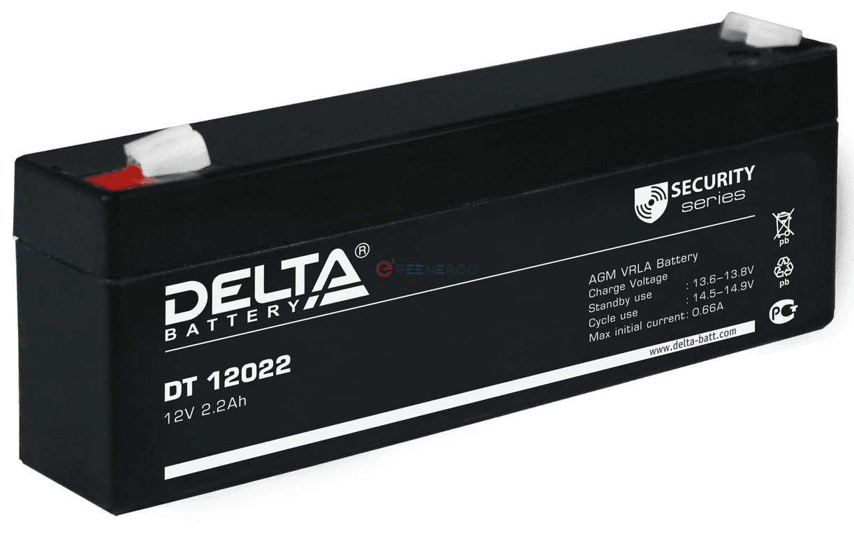 Delta Аккумуляторная батарея DT 12022 (12V/2.2Ah)