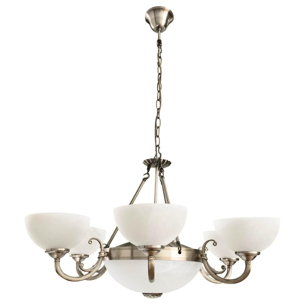 Arte Lamp Windsor Бронза/Белая Люстра 40W/40W E14/E27 A3777LM-6-2AB — миниатюра 1