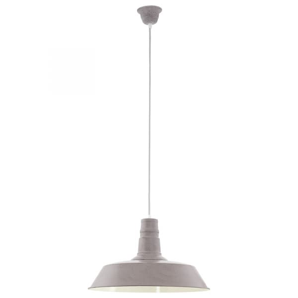 Eglo Подвес SOMERTON 1, 1х60W (E27), Ø470, H1100, сталь, серо-коричневый структурн. 49399