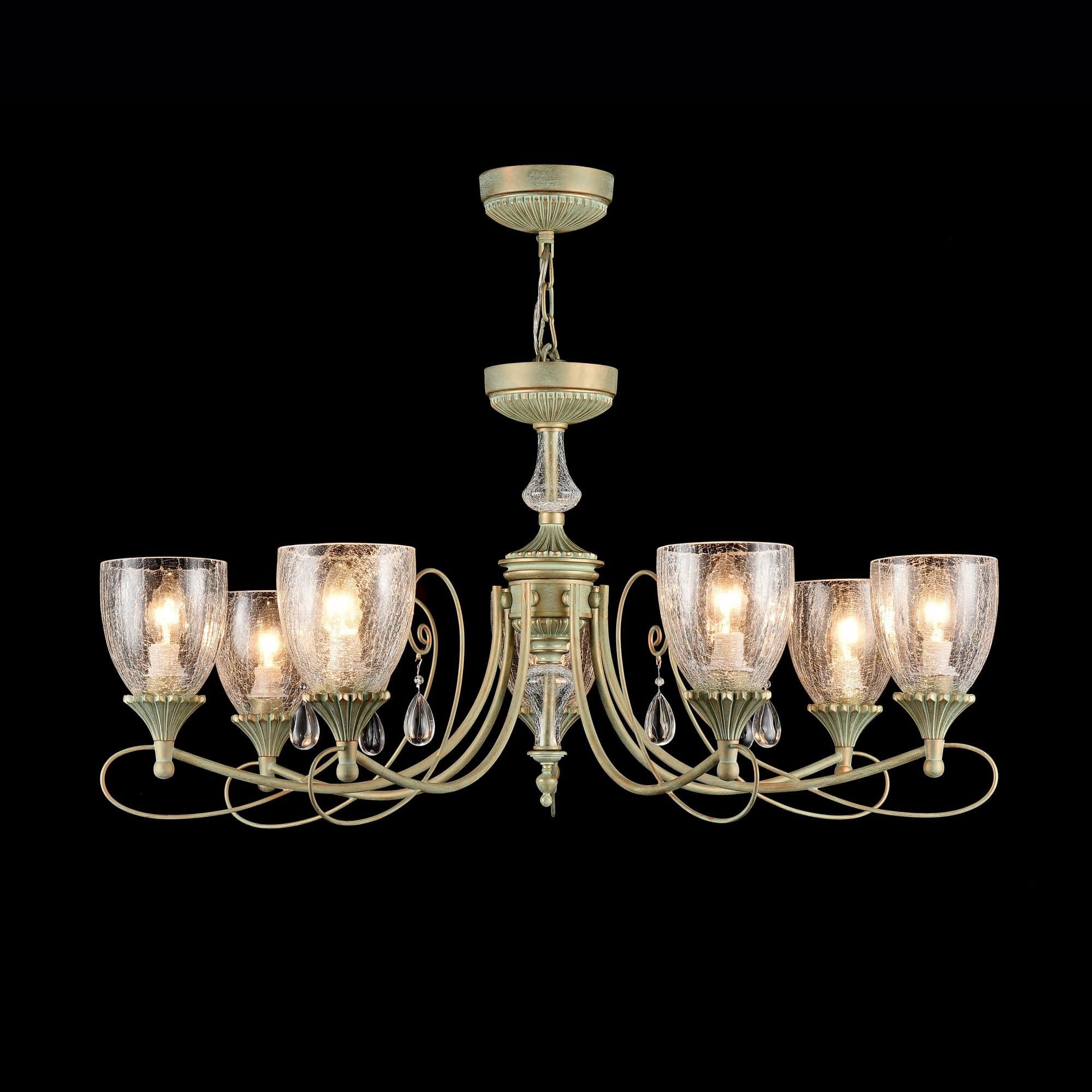 Maytoni Royal Classic Sabina Мятное Золото Люстра 7xE14 60W RC145-PL-07-MG — миниатюра 2