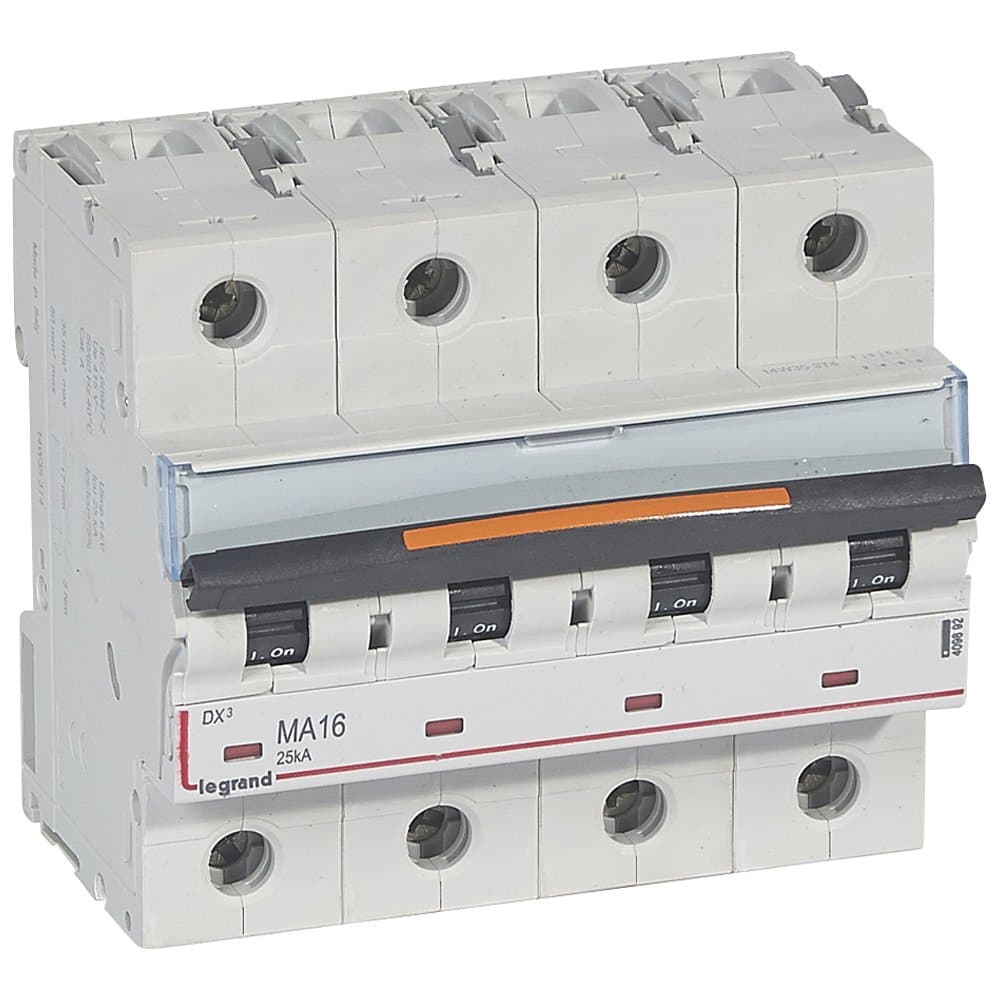 Legrand Автоматический выключатель DX3 4П MA16A 25кА 409892