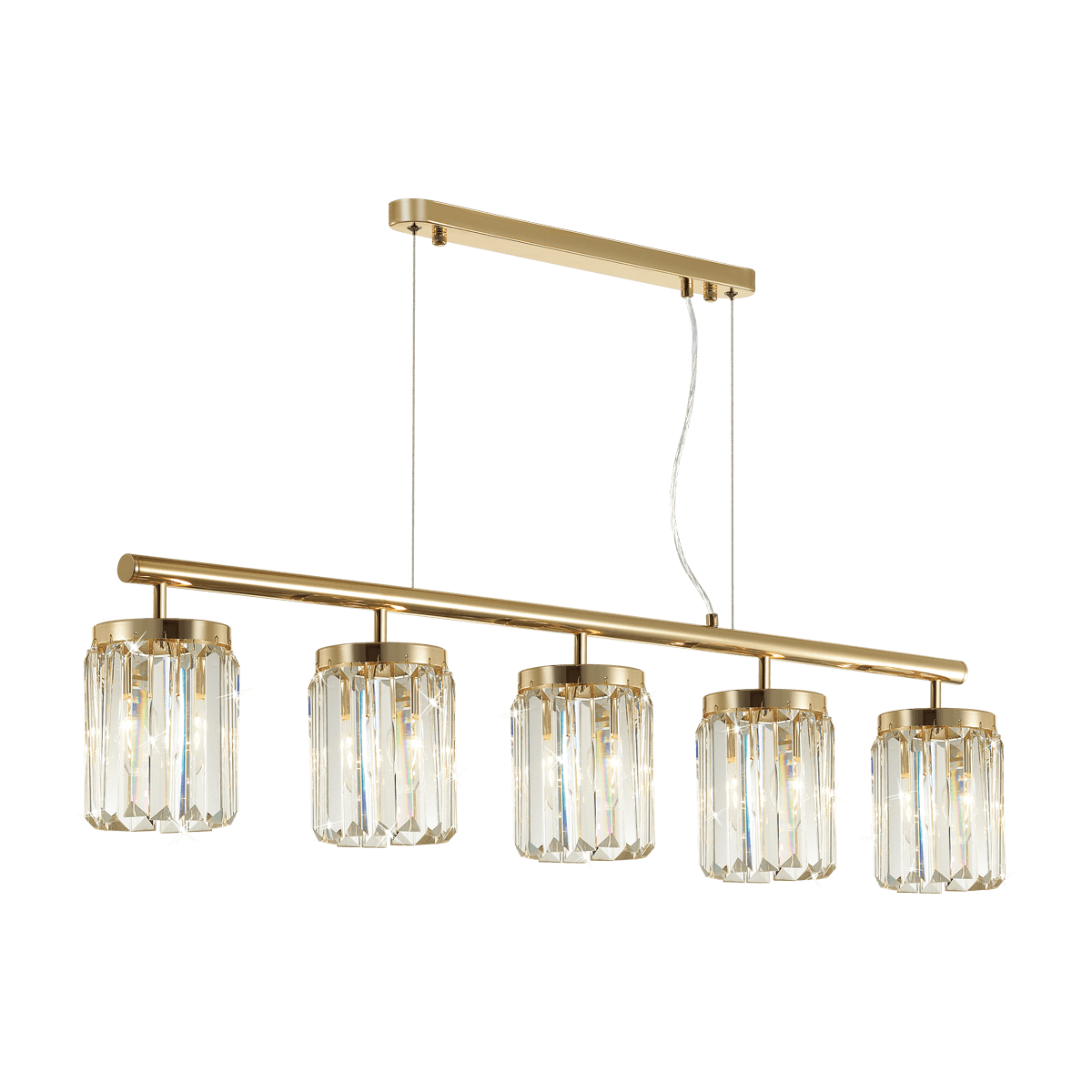 Odeon Light 4987/5 CLASSIC ODL22 449 золотой/хрусталь Люстра E14 5*40W VASSA — миниатюра 2