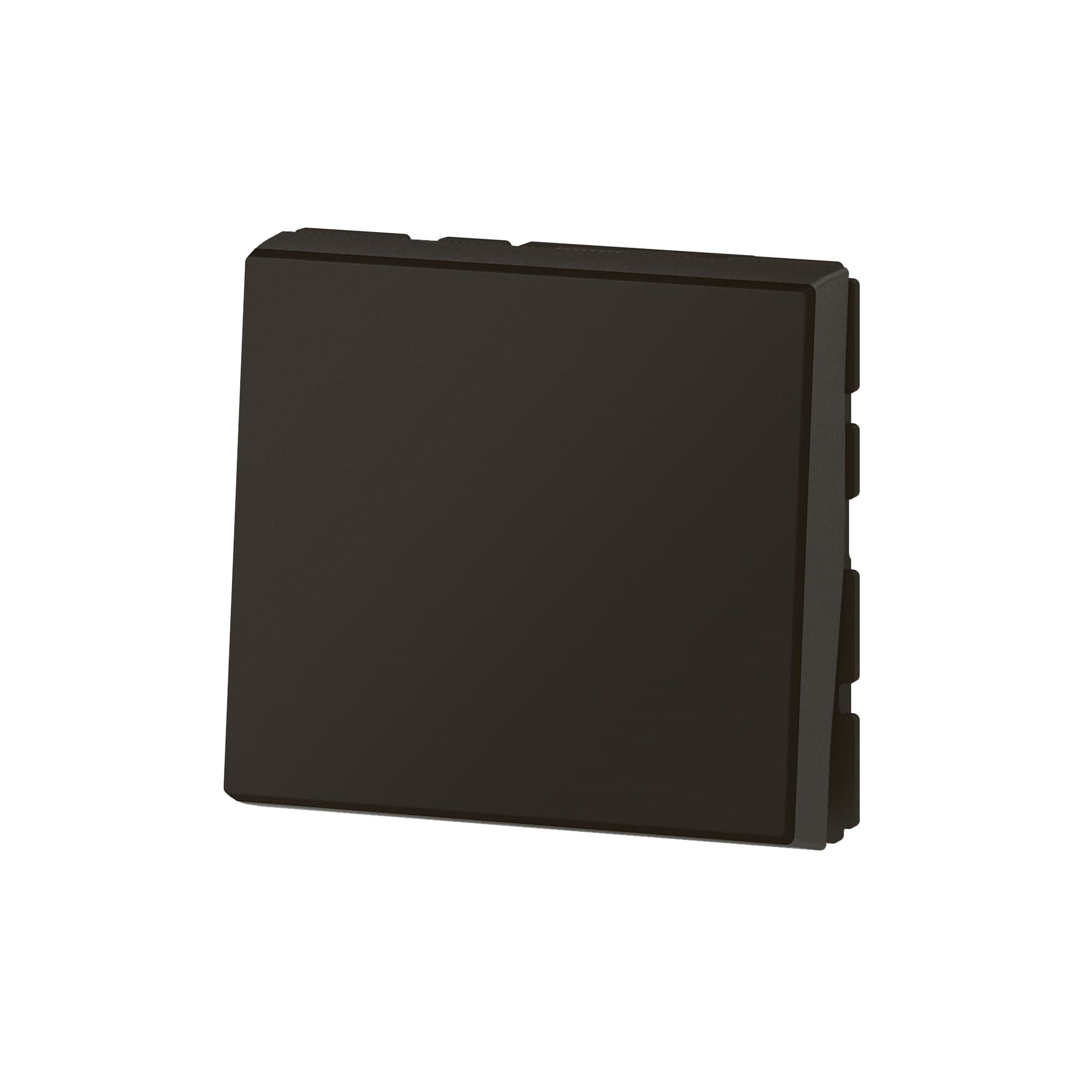 Legrand Mosaic Матовый черный Кнопочный выключатель, программа, 2 модуля, 6 A 079140L — миниатюра 3
