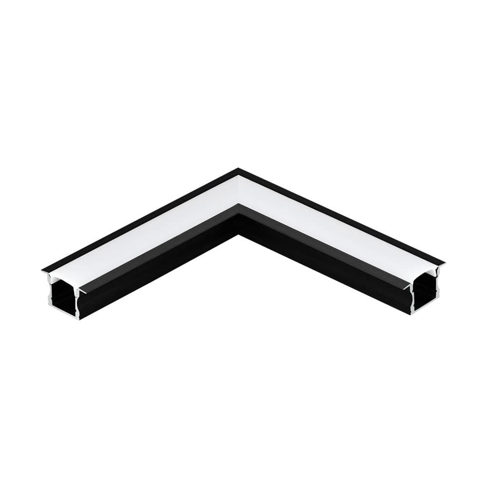 Eglo 98996 Встраиваемый профиль угловой RECESSED PROFILE 2 к арт. 98994, L110, алюминий, черный/пластик,