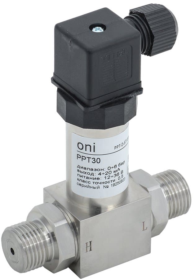 IEK ONI Преобразователь давления PPT30 0,5% 0-6Бар 4-20мА G1/2 DIN43650