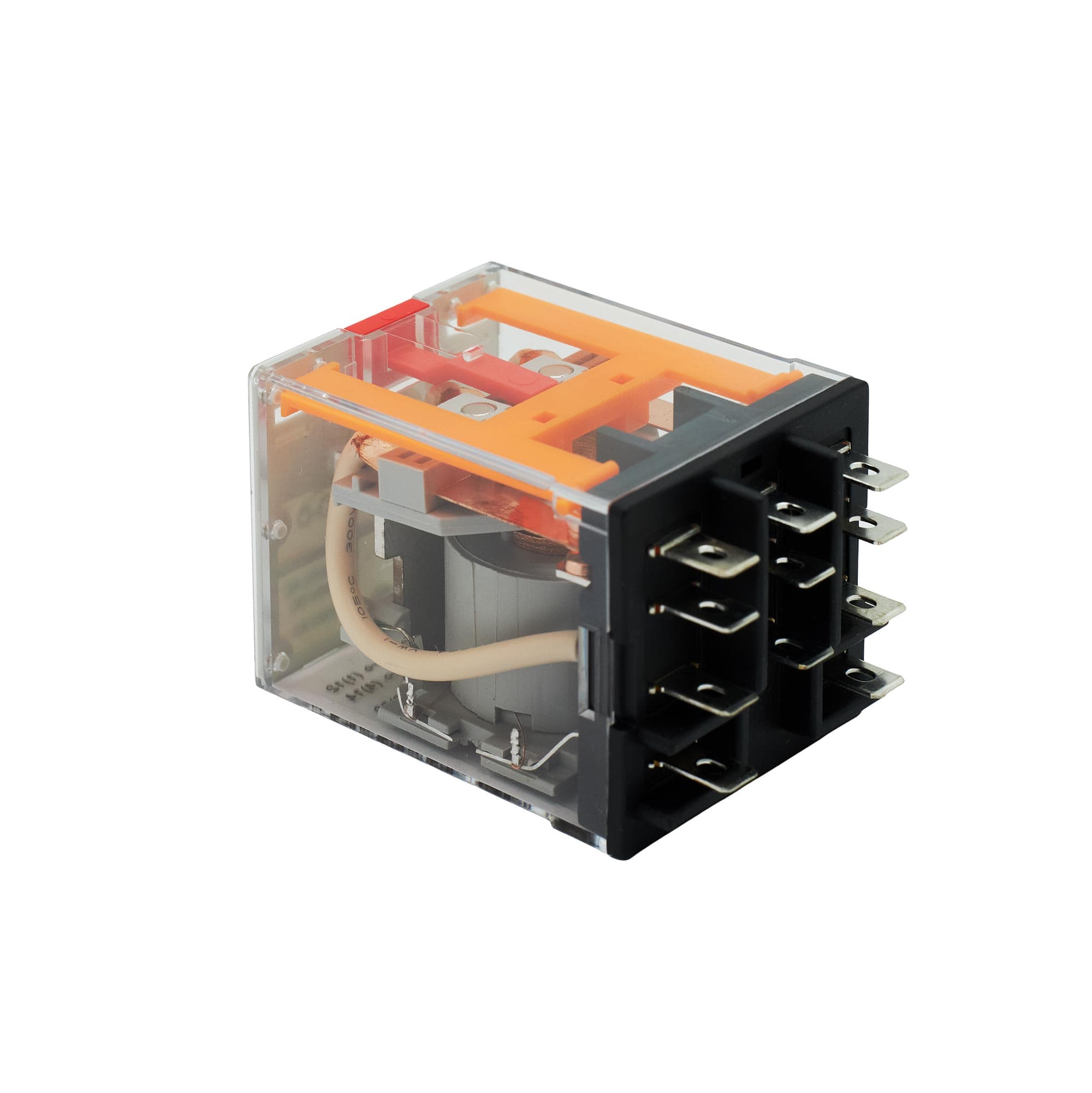 DKC Реле миниатюрное силовое, 3CO, ком. ток 16А, AgSnO2, напряжение 24V AC, опция: тест-кнопка+светодиод — миниатюра 2