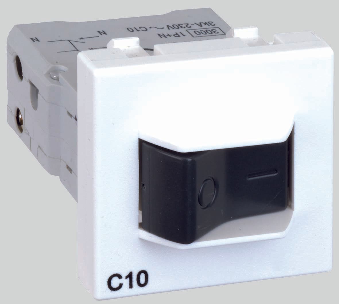 Simon Connect Белый Термомагнитный автомат 10A, K45, 45x45мм K106A-9