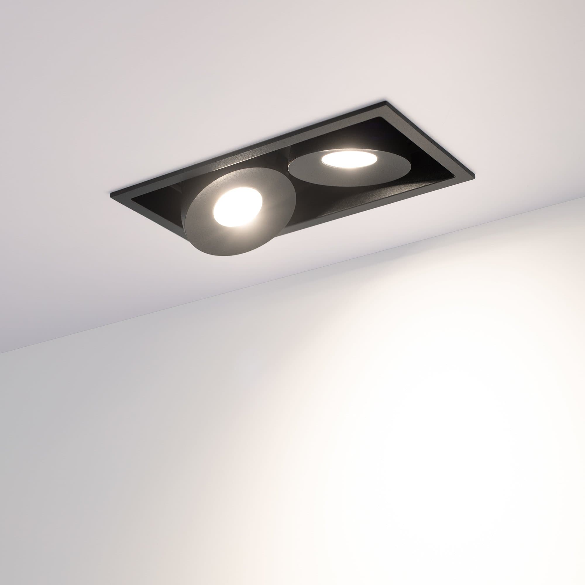 Arlight Светильник CL-SIMPLE-S148x80-2x9W Day4000 (BK, 45 deg) (IP20 Металл, 3 года) 026877 — миниатюра 6