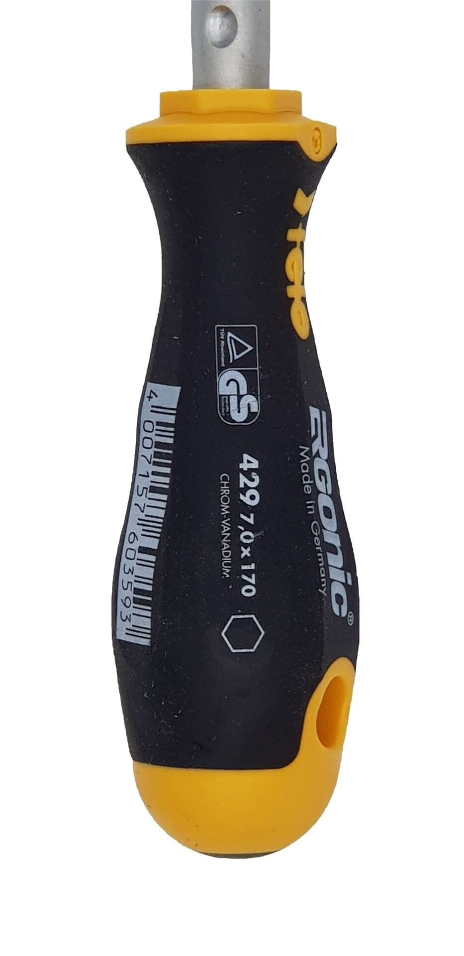 Felo Отвертка Ergonic с гибким стержнем торцевой ключ 7,0X170 42907040 — миниатюра 3