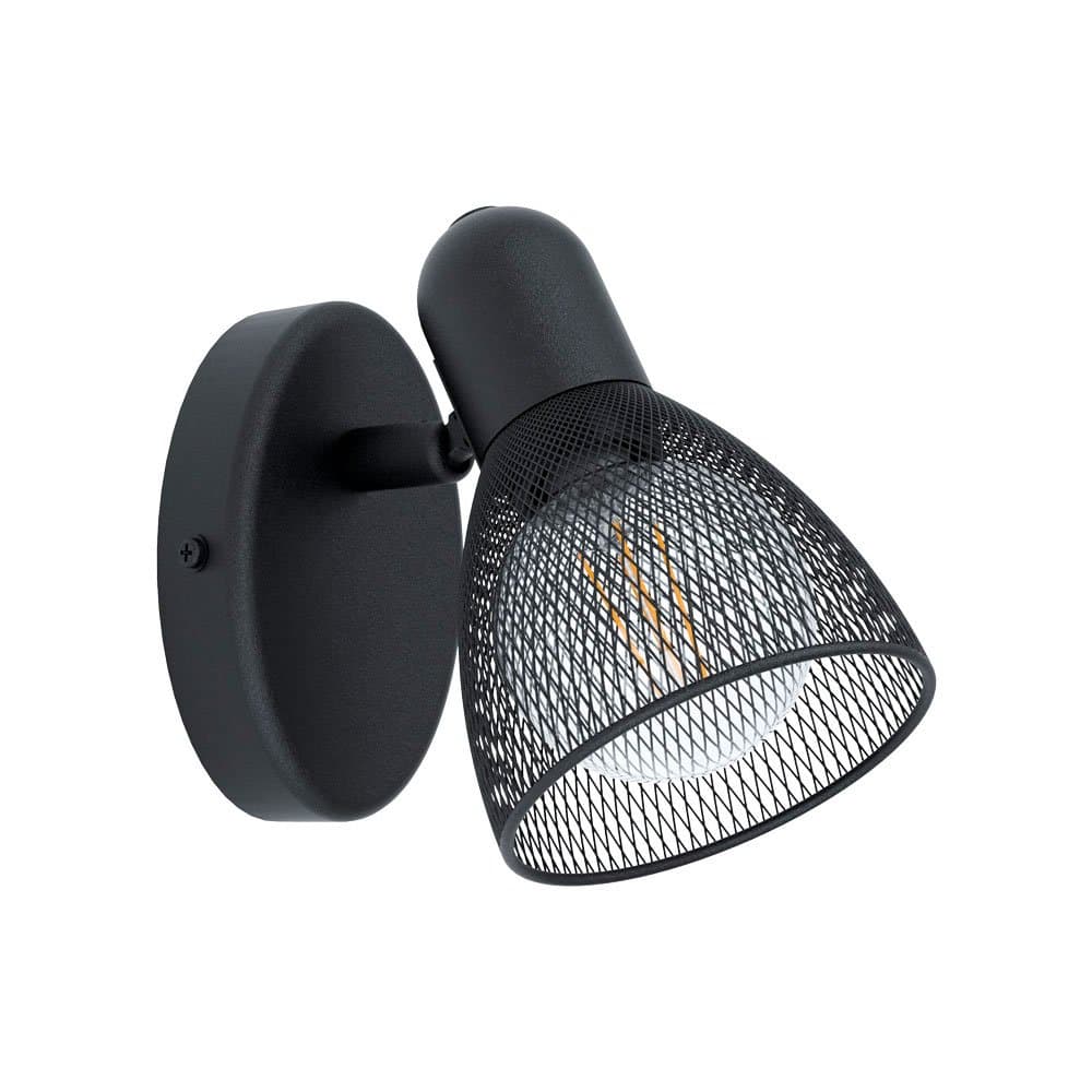 Eglo 98621 Cпот CAROVIGNO, 1х40W (E14), L65, H105, cталь, черный