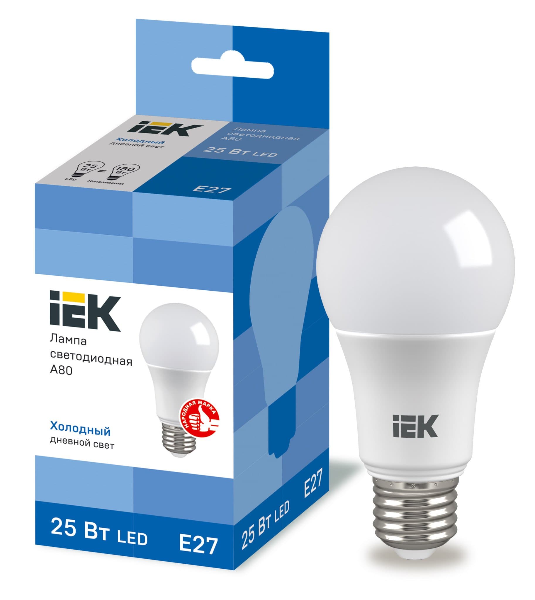 IEK Лампа LED A80 шар 25Вт 230В 6500К E27