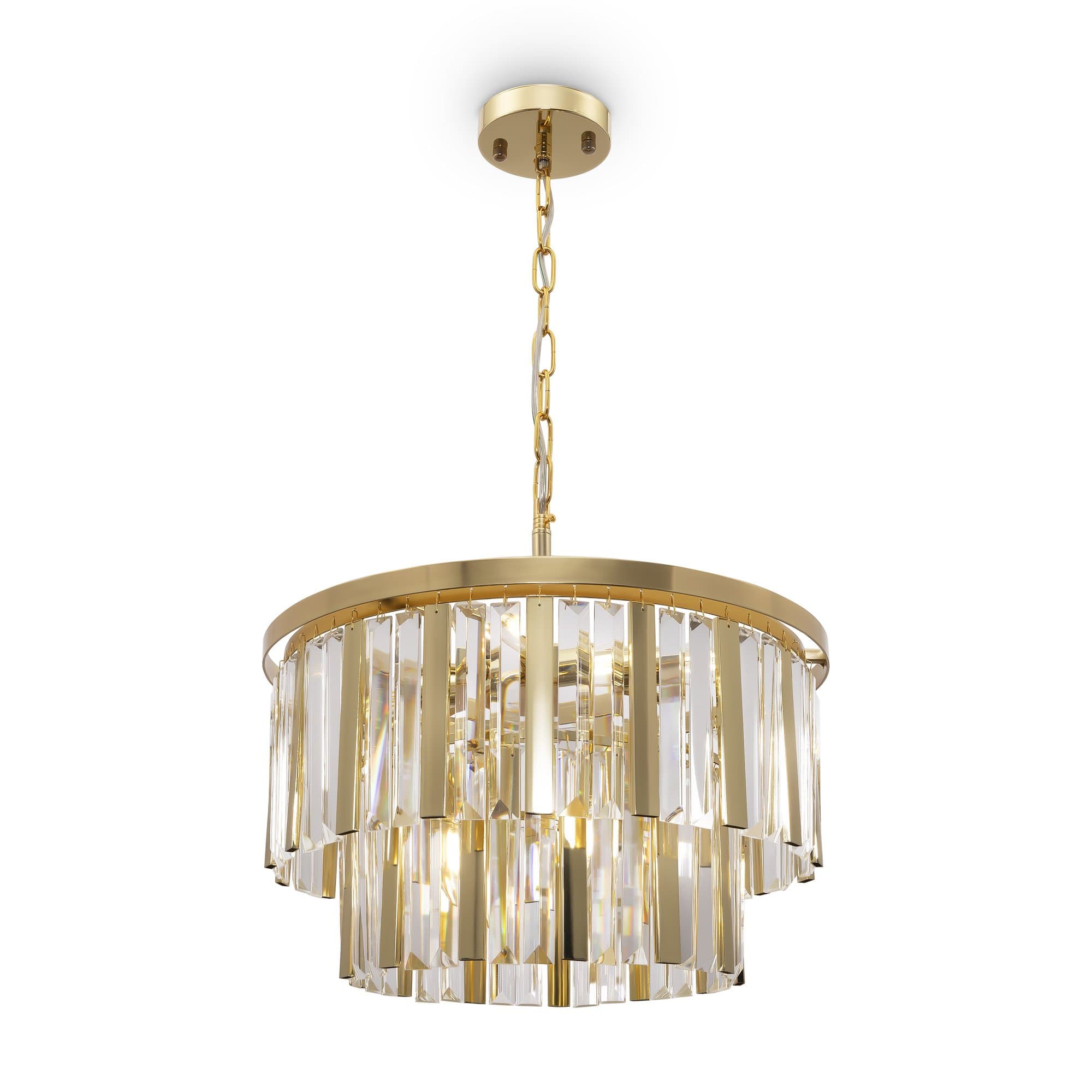 Freya Crystal Market Золото Люстра FR11001PL-08G — миниатюра 1