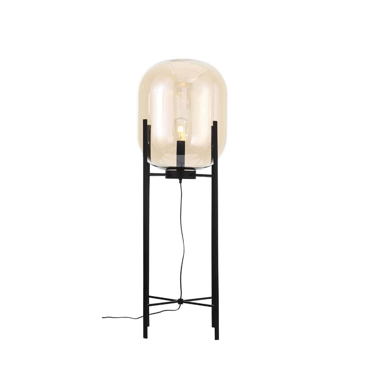 ST Luce SL1050.525.01 Торшер Черный/Коньячный E27 1*40W — миниатюра 4