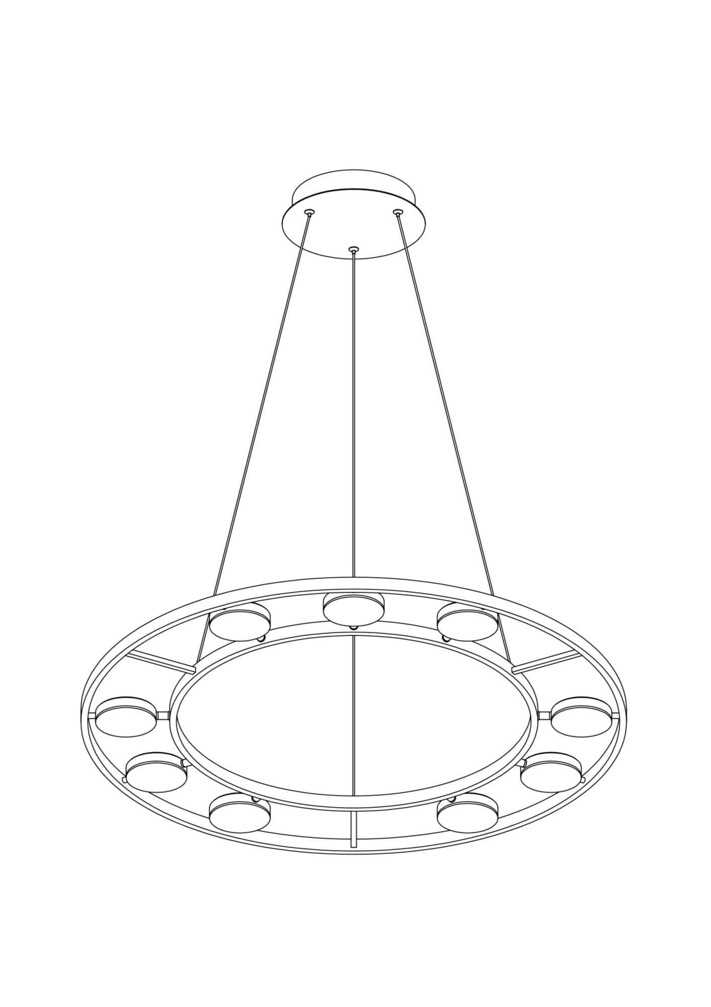 Maytoni Technical Fad Черный Светильник подвесной  63W MOD070PL-L63B3K — миниатюра 7