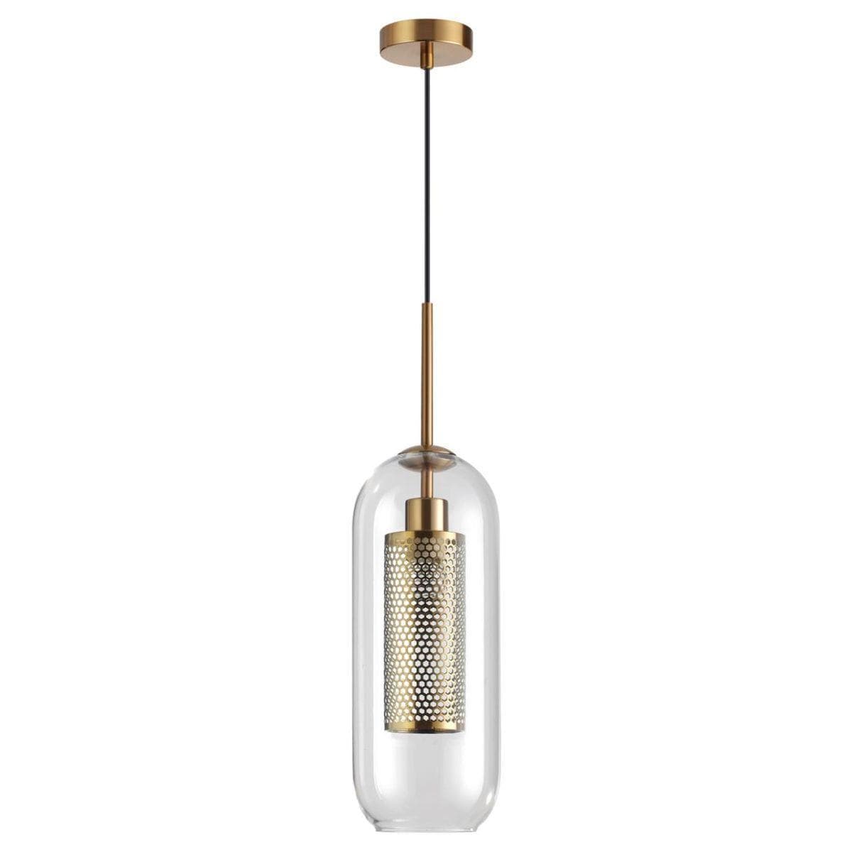 Odeon Light 4940/1 PENDANT ODL22 235 античн.бронза/металл/прозрачный/стекло Подвес E27 1*40W CLOCKY